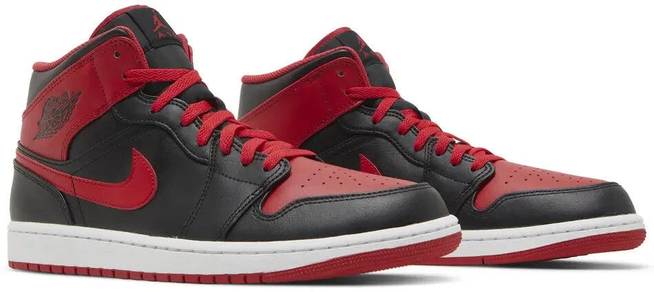 Zapatos - Air Jordan 1 Mid Alternate Bred - Negro/Rojo/Blanco 5/5