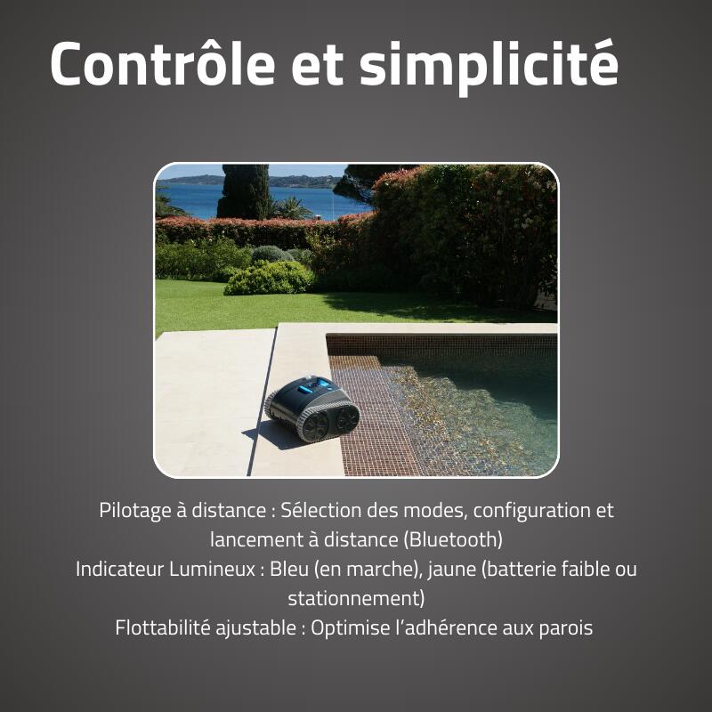 Bestway Robot piscine sans fil Opale nettoyage fond et parois 45 m² max 2/6