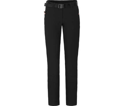 Damen Winter Softshellhose warm, Innenfleece, recycelt Schwarz