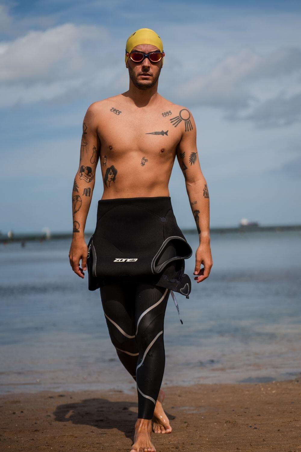 Pianka triathlonowa męska ZONE3 Glide Sleeveless Wetsuit 6/7