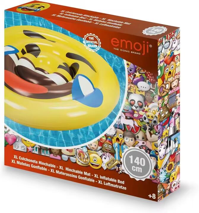 Colchoneta hinchable emoji cara llorando de risa divertida y resistente 2/2