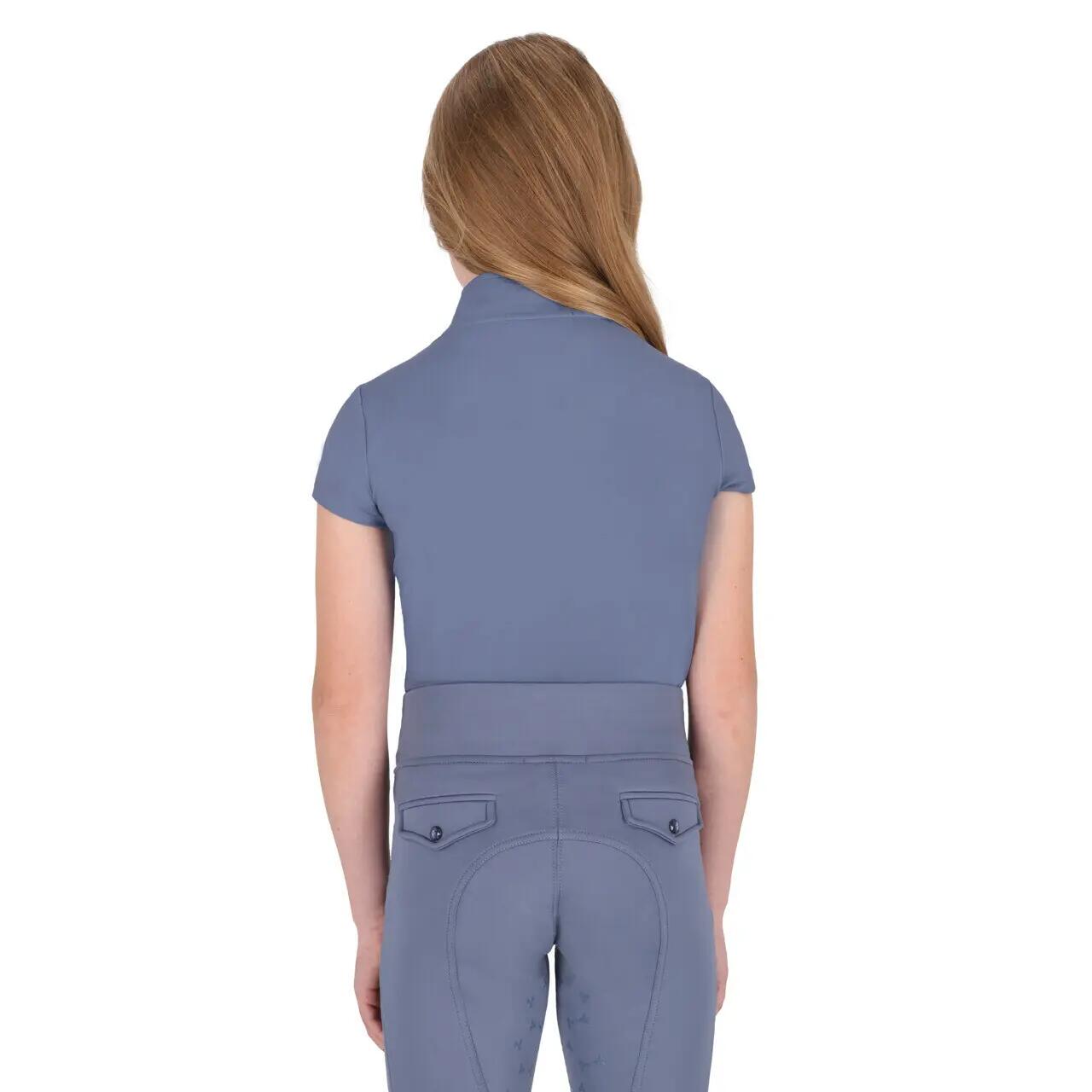 Reit-Poloshirt für Mädchen QHP Aubree 2/5