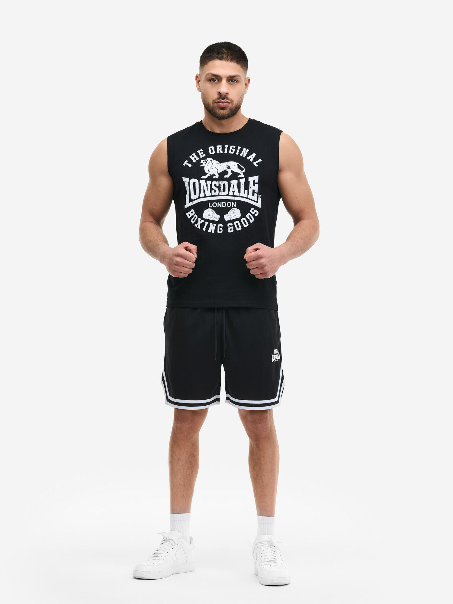 LONSDALE Heren mouwloos T-shirt regular fit BOLDRON 3/6