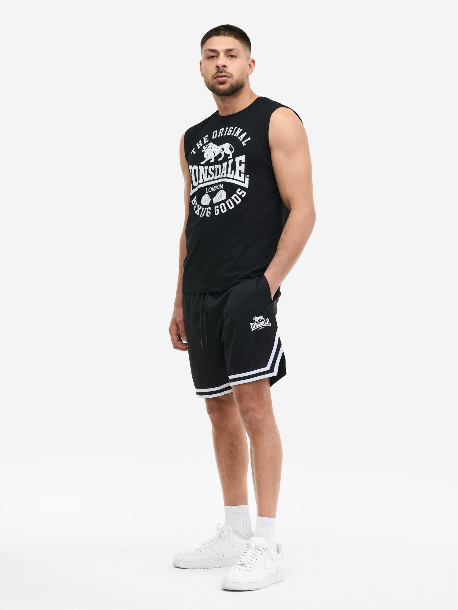 LONSDALE Heren mouwloos T-shirt regular fit BOLDRON 4/6