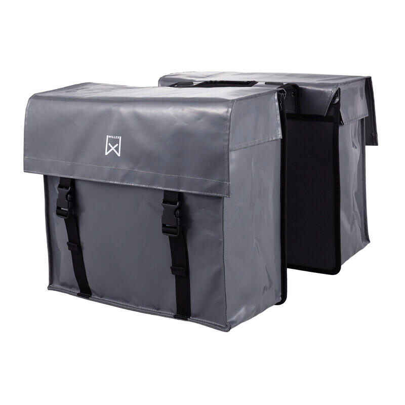 Dubbele tas voor bagagedragers van gecoat canvas Willex 2/3