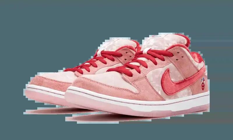 Scarpe - Skate - Unisex - SB Dunk Low StrangeLove - Rosa/Rosso/Bianco 2/4