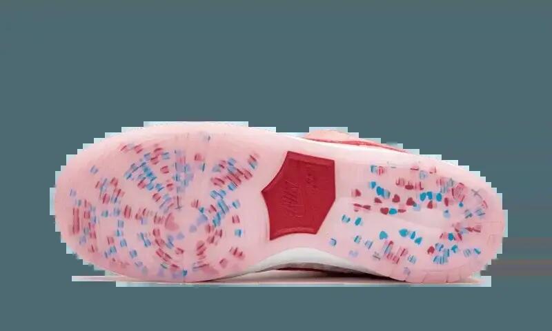 Scarpe - Skate - Unisex - SB Dunk Low StrangeLove - Rosa/Rosso/Bianco 4/4