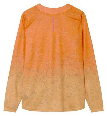 Camisola de manga comprida Endura Singletrack Print Orange para homem 2/4