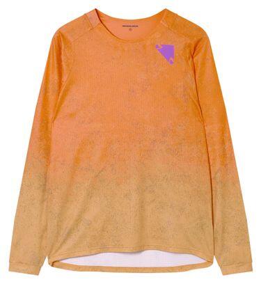 Endura Singletrack Print Langarm-Trikot für Herren, orange