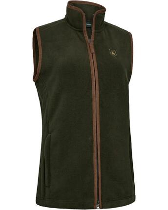 Gilet polaire Lady Cumbria - Forest Ember, doux et silencieux