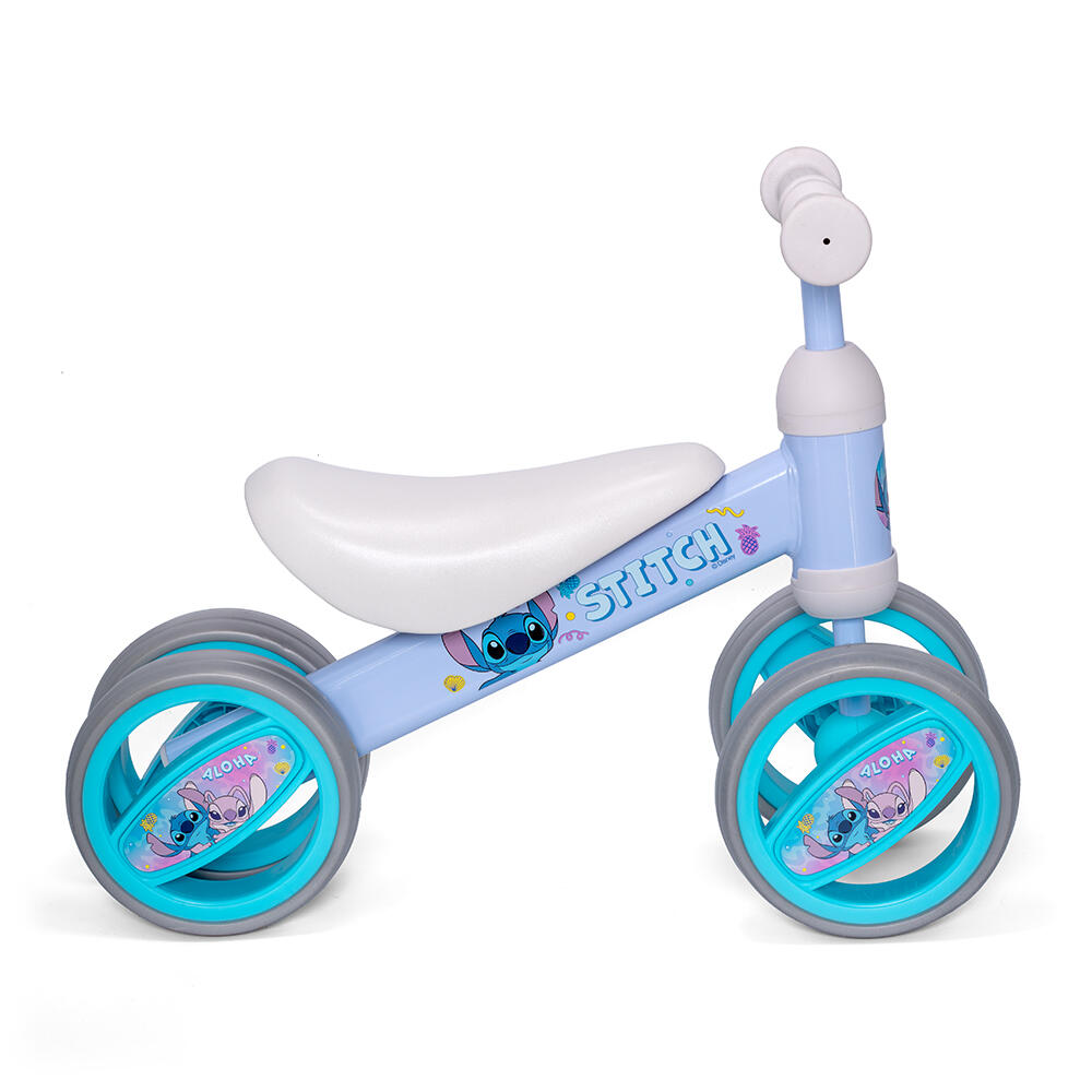 Meisjes loopfiets met 4 wielen Stitch, blauw 2/4