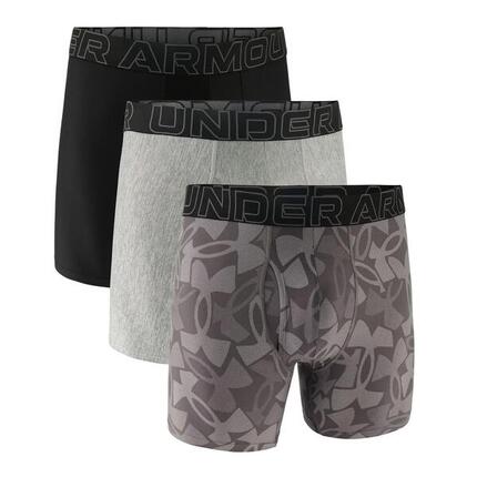 Boxers homme Under Armour 3-pack performance gris.