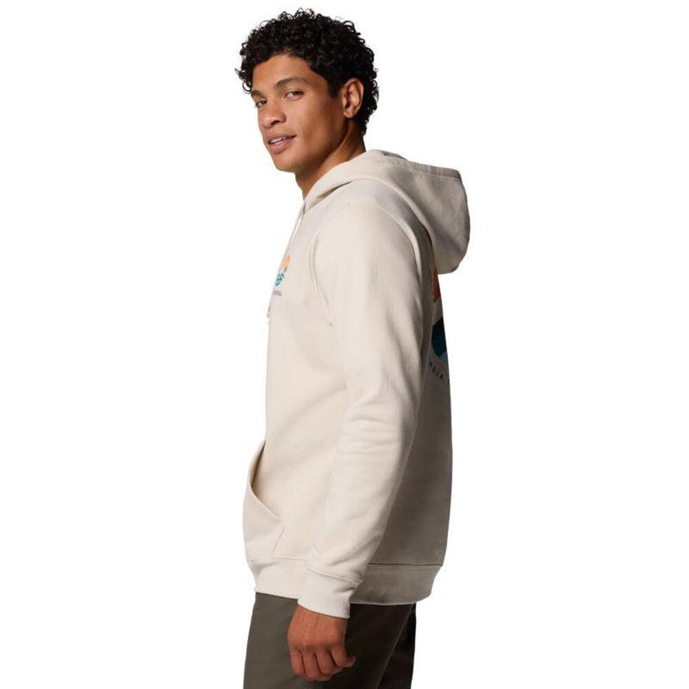 Sudadera Trek Diseño Gráfica para Hombre Beige 3/3