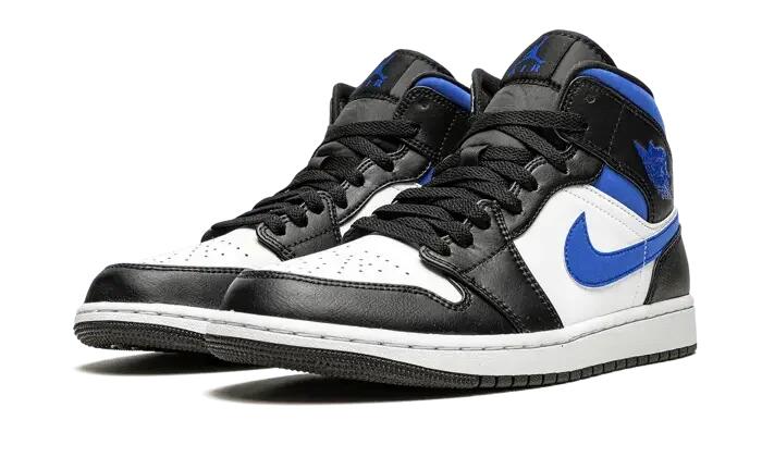 Air Jordan 1 Mid White Black Royal 2/4