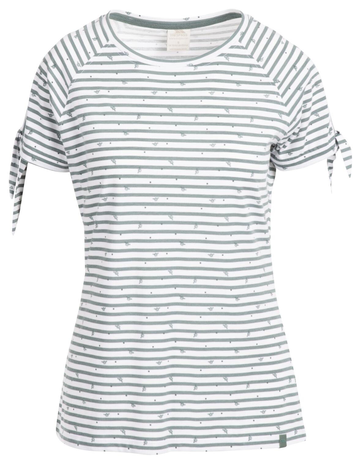 2058 Trespass Penelope - Dames top Teal Mist Stripe Bee Print 1/1