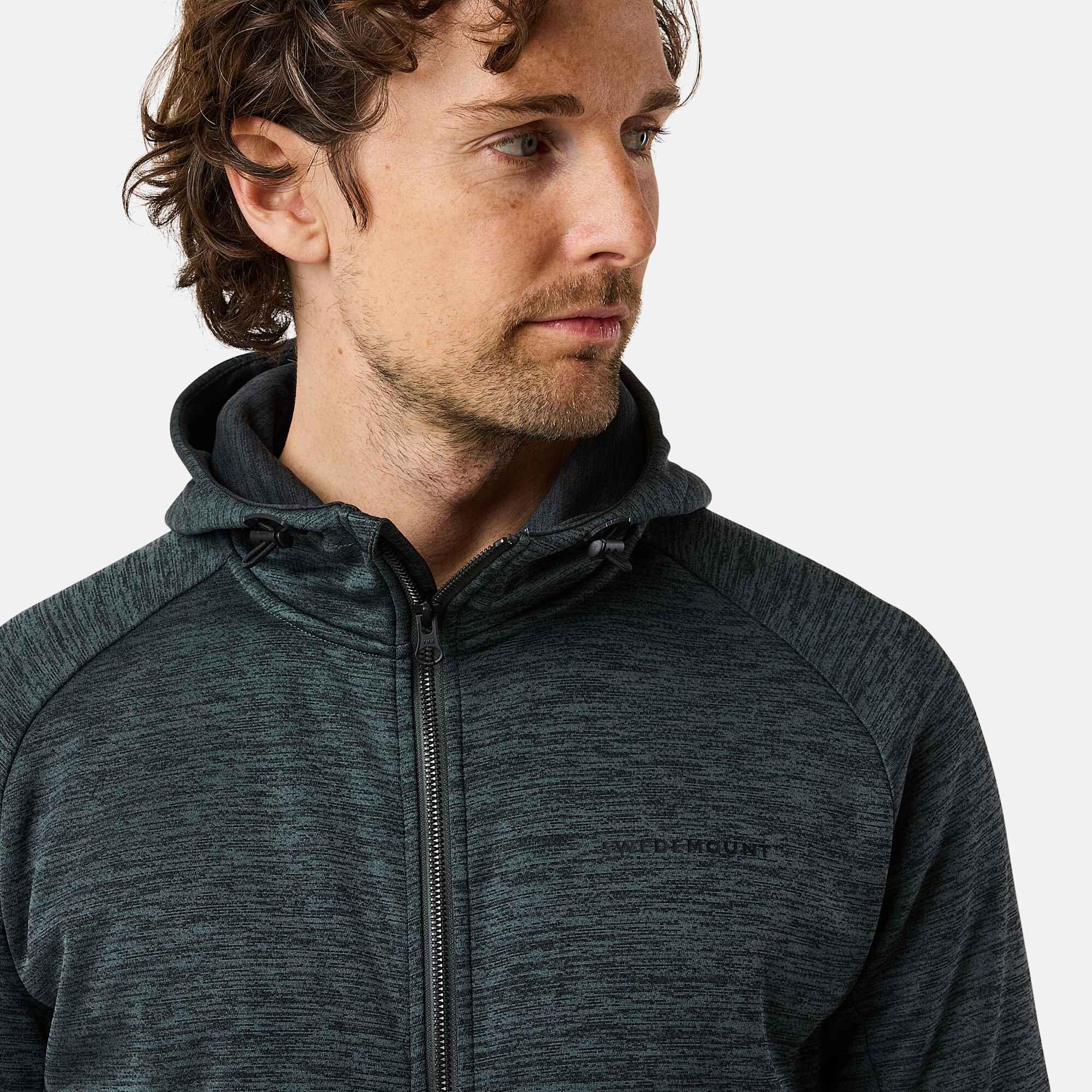 Herren Trainingssweater Quick Dry Training Logo Zip Hood II 7/7
