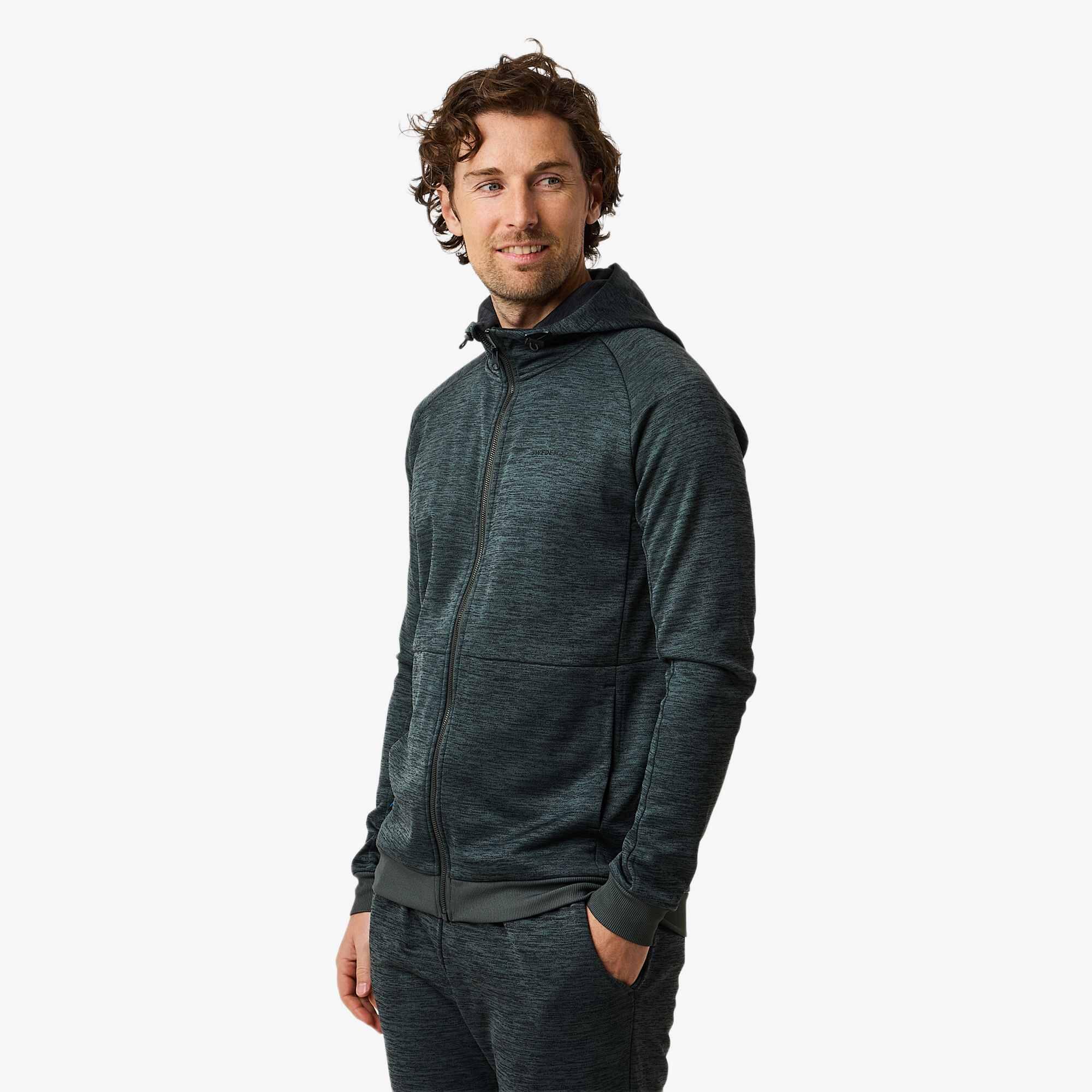 Herren Trainingssweater Quick Dry Training Logo Zip Hood II 4/7