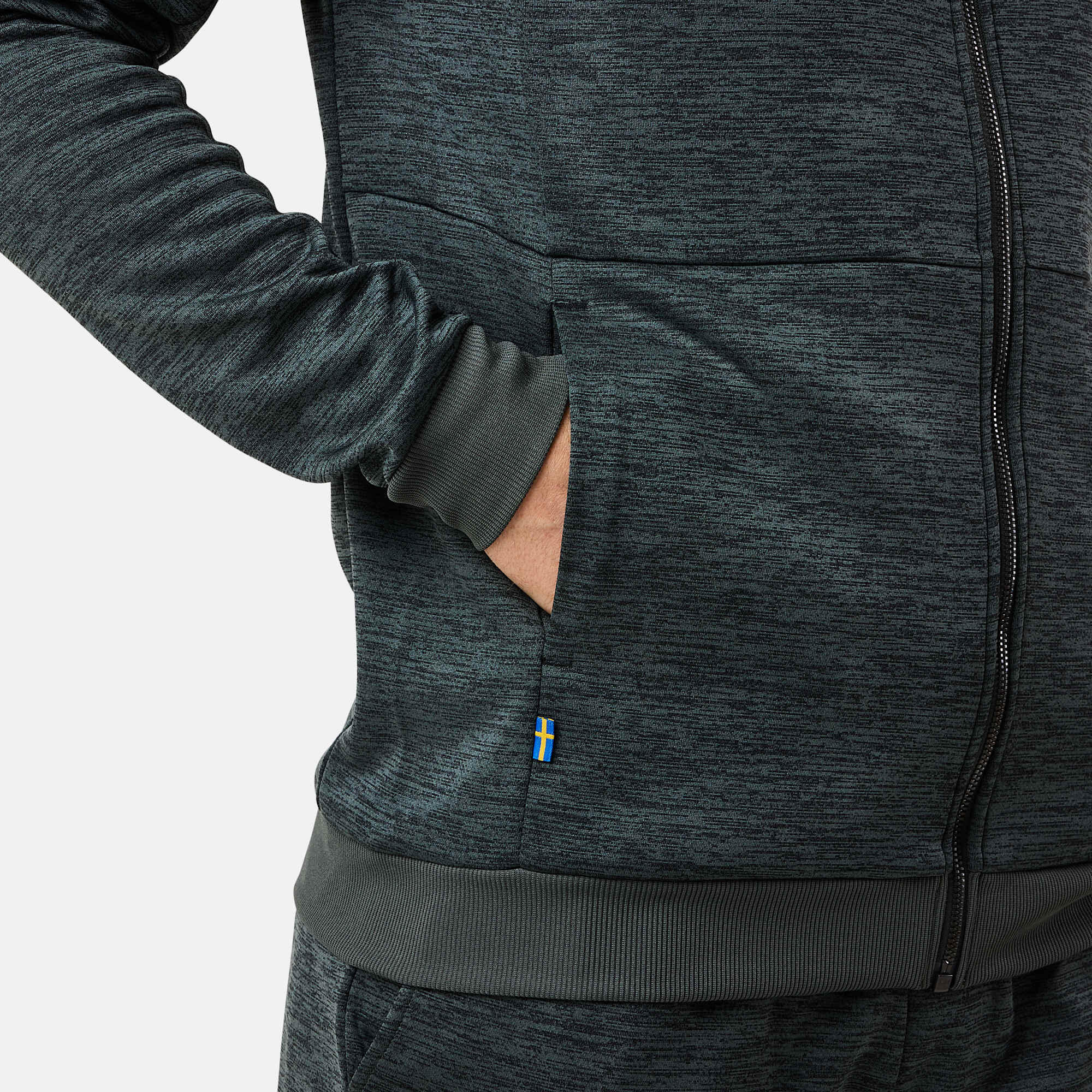 Herren Trainingssweater Quick Dry Training Logo Zip Hood II 6/7