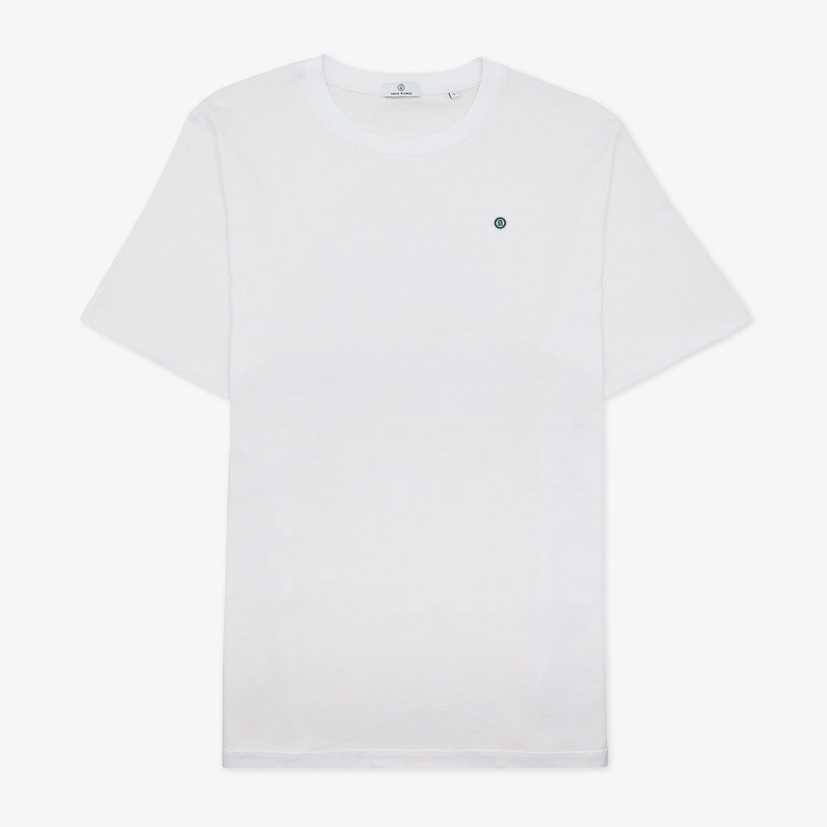 T-shirt girocollo con stampa peperoncini sul retro in cotone bianco 3/6