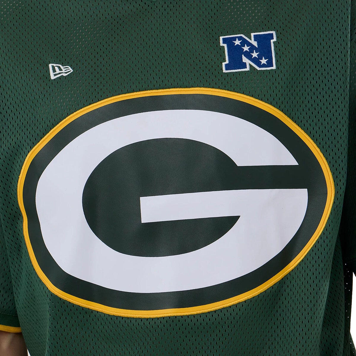 New Era Herren T-Shirt Mesh Oversized NFL Green Packers Logo 3/7