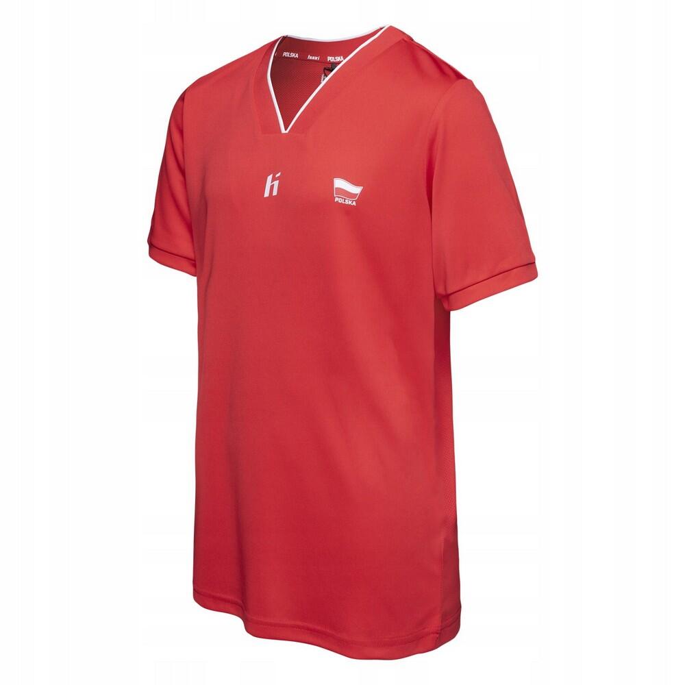 Alumni Poland Maglietta Bambini Huari Rosso Bianco Acceso 3/3