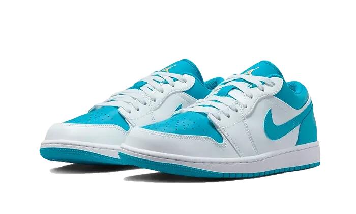 Unisex - basketball - schuhe - air jordan 1 low - leder - aquatone 2/3
