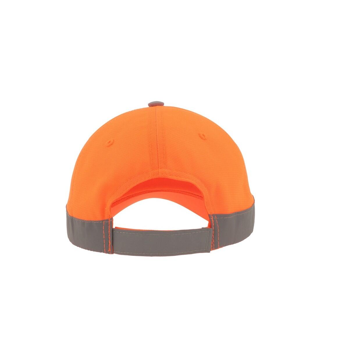 Helpy 5 Panel Reflective Cap (Safety Orange) 2/5