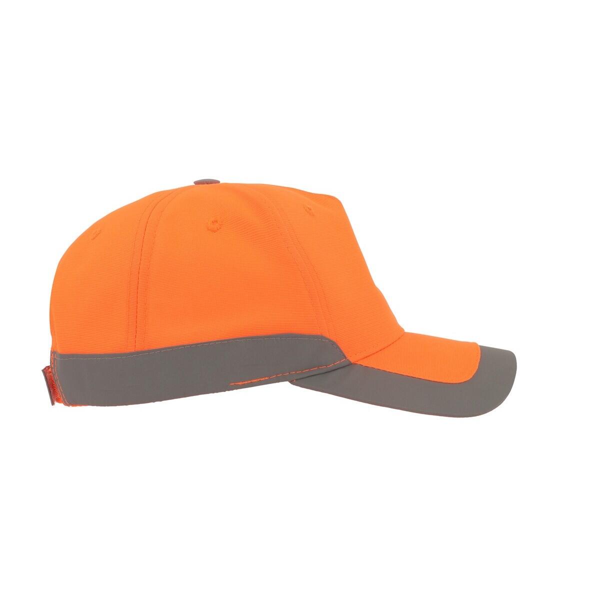 Helpy 5 Panel Reflective Cap (Safety Orange) 4/5