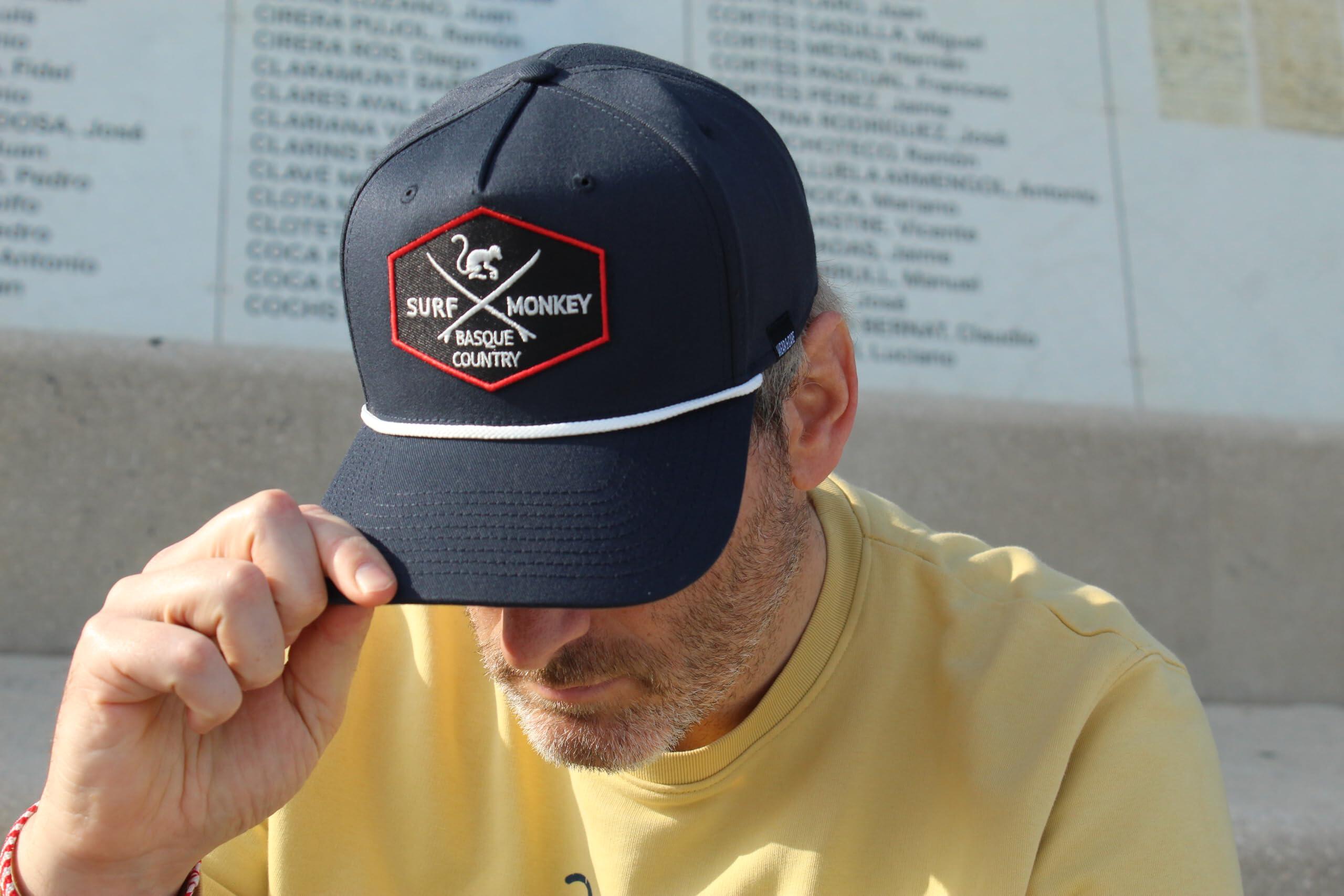 Gorra Beisbol con Cuerda - Reciclada -Talla única - Hombre/Mujer (Azul Marino) 4/4
