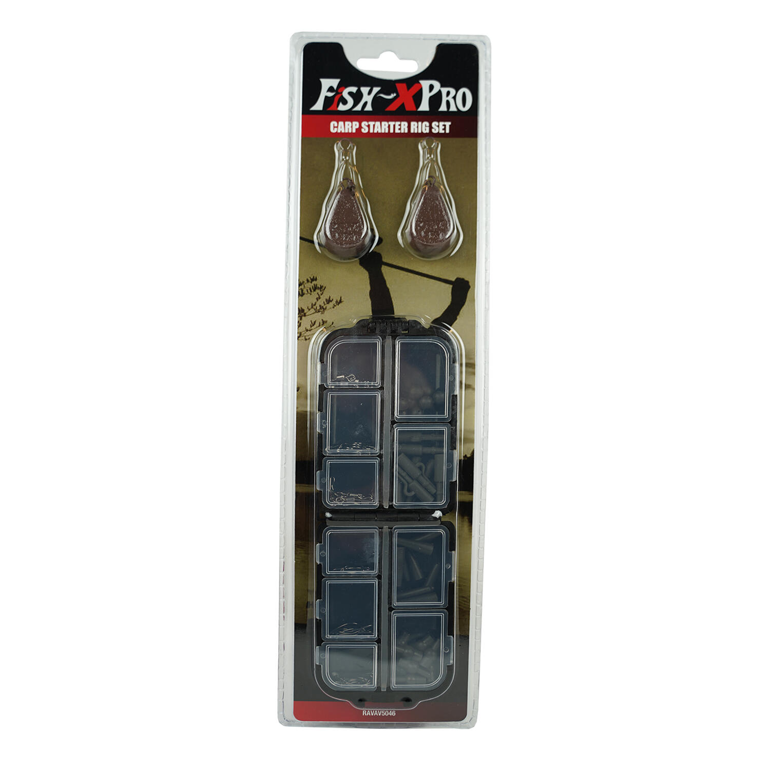 Set carpa completo 74 pzs con Caña para rigs y plomos 7/7