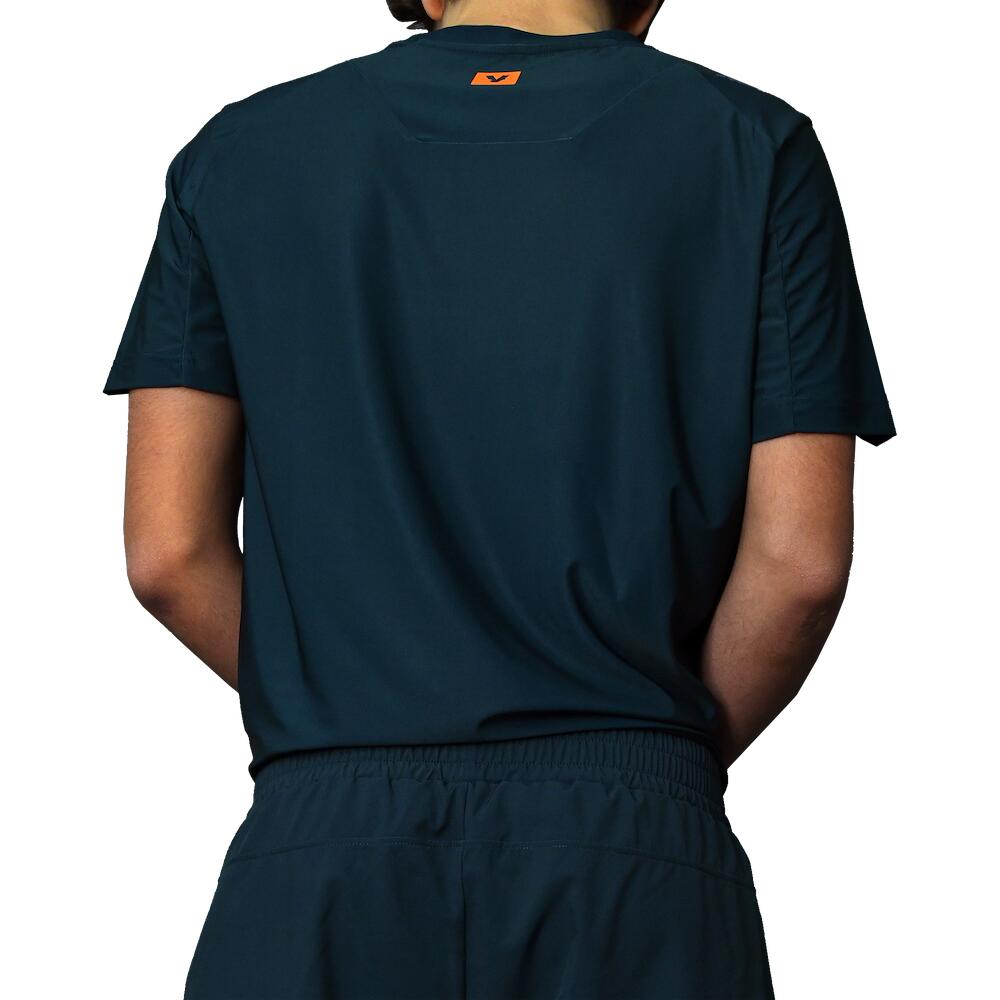 Camiseta de pádel Performance Azul & Naranja 3/5