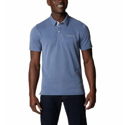 Heren nelson point poloshirt (marineblauw)