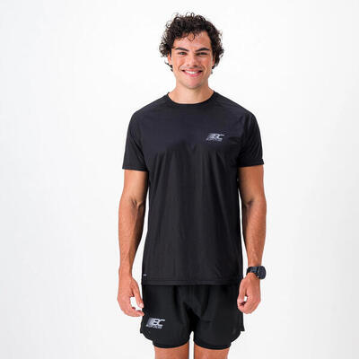 T-shirt eco-gerecycled en ademend heren running-trail aero