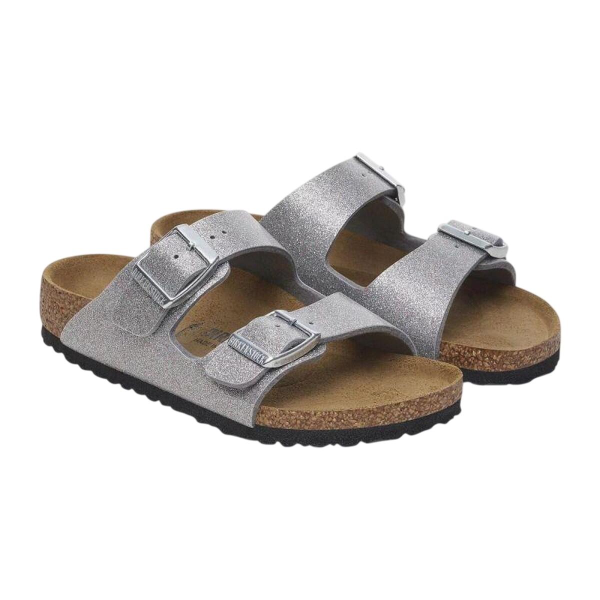 SandaliBambini Birkenstock Arizona Argento 3/4