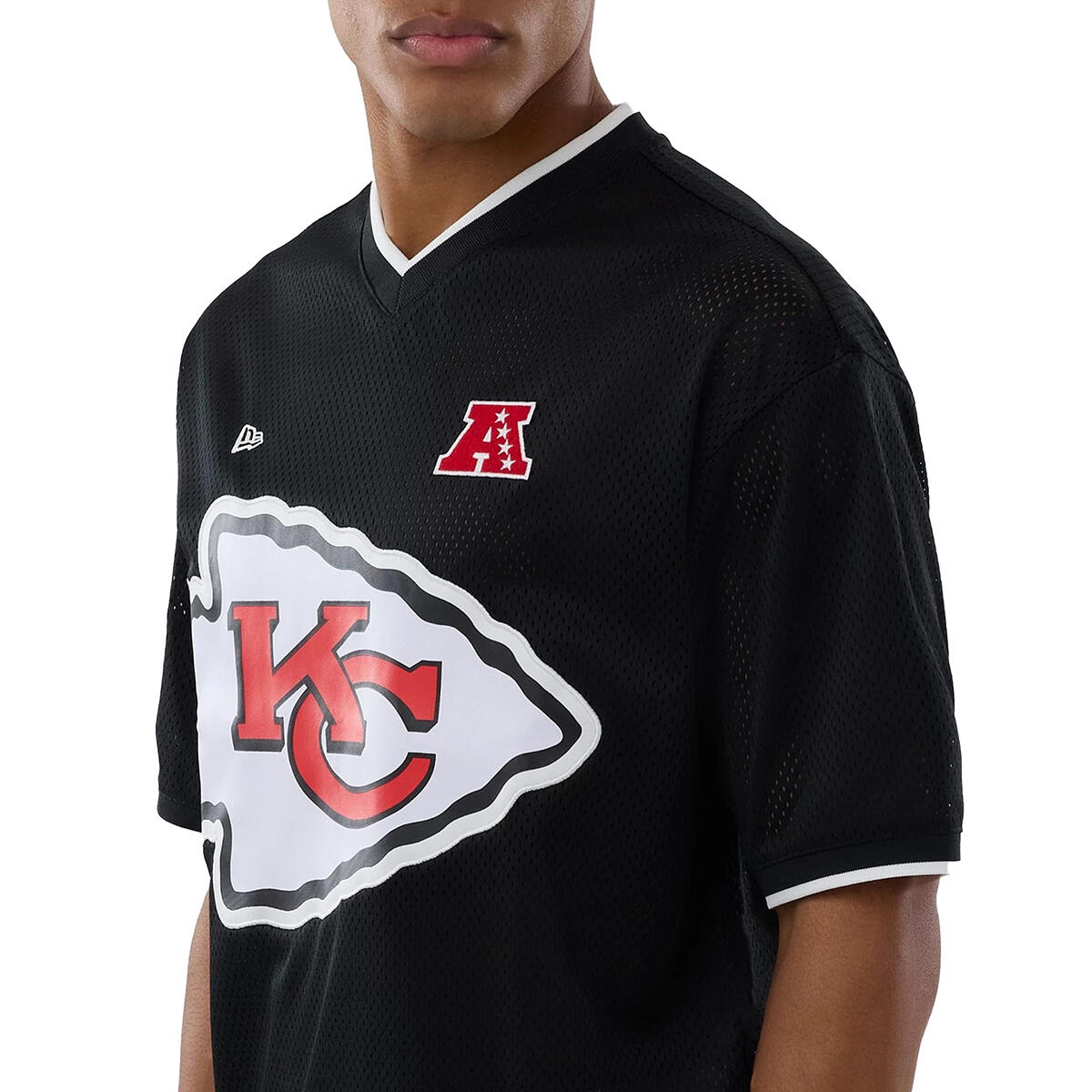 New Era Herren T-Shirt Mesh Oversized NFL Kansas City Chiefs 6/7