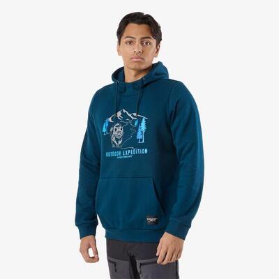 Sweater met capuchon man forest ademend