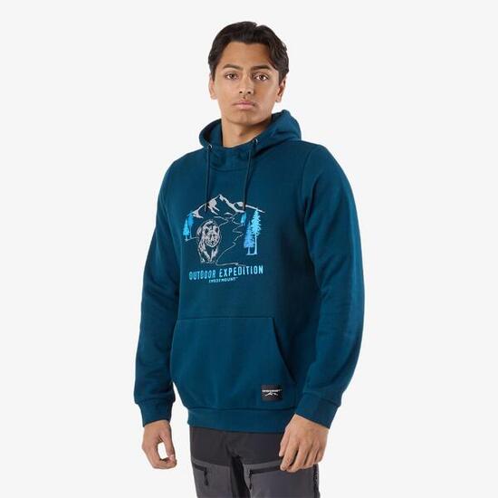 Sweat à capuche randonnée homme Forest Hood