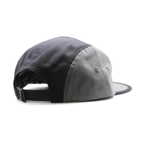 Gorra Strapback 5P - Jockey Cap - Hombre/Mujer -Orgánico - Talla única (Gris) 3/4