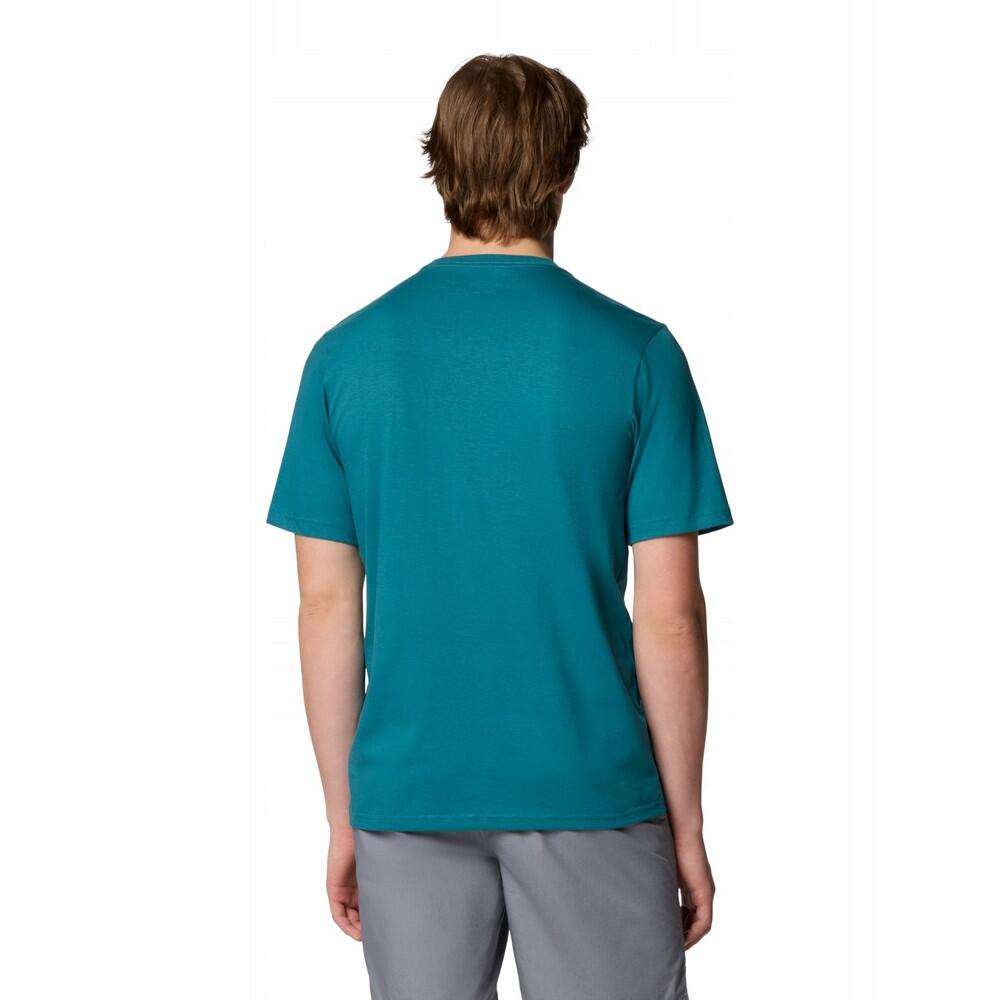 Maglietta Logo Uomo Columbia Basic Blu 2/4