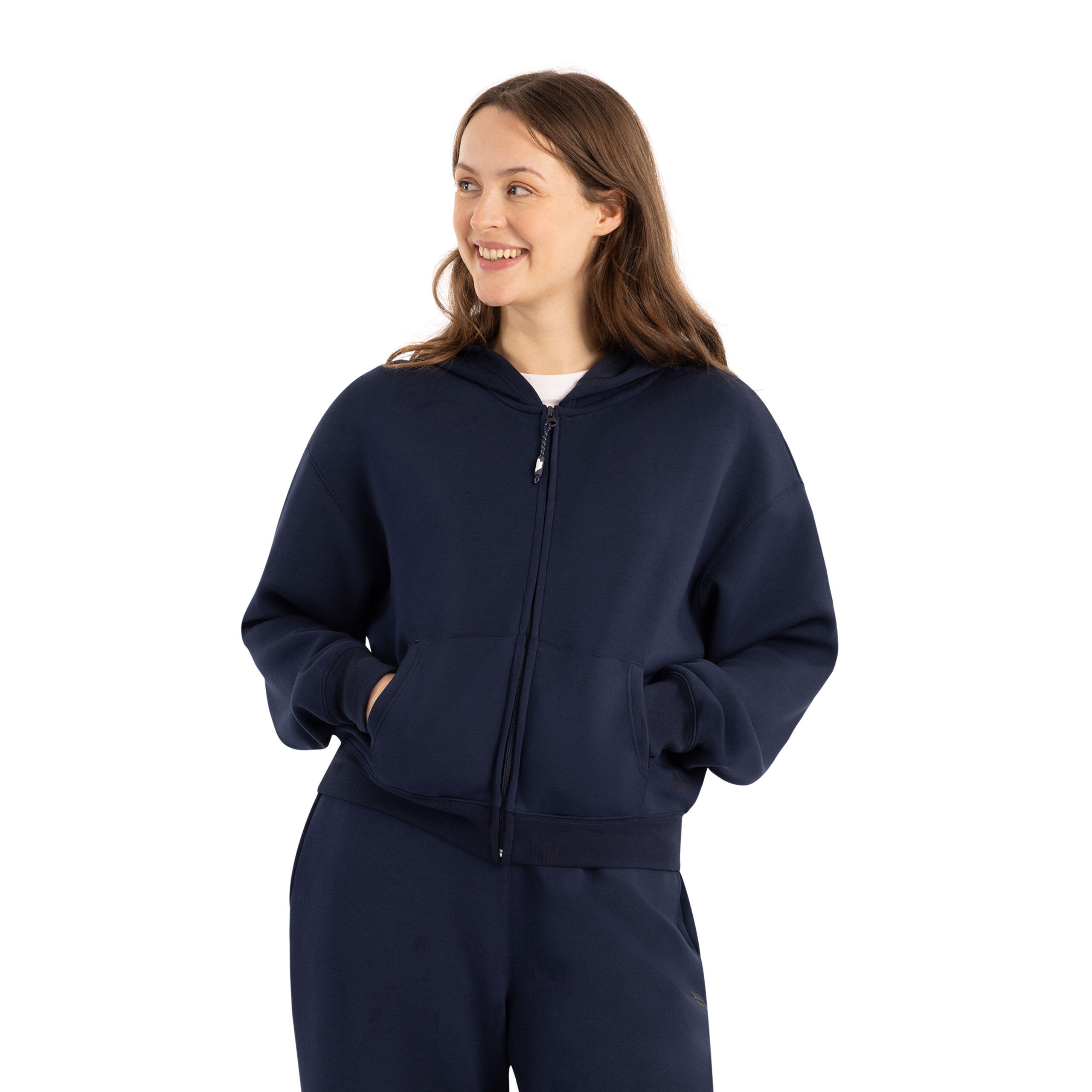 Womens Full Zip With Kangaroo Pockets Active Hoodie  - Sileas 3/5