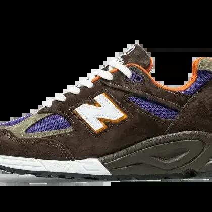 Men - Running - Shoes - Comfortable, Durable - 990 V2 - Brown/Grey/Purple
