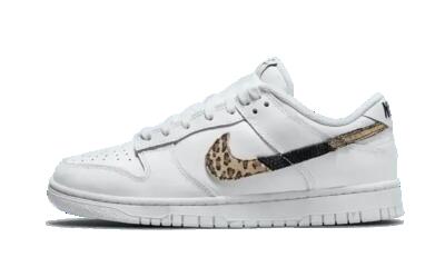 Schoenen - lifestyle - dames - dunk low animal print - wit/animalprint