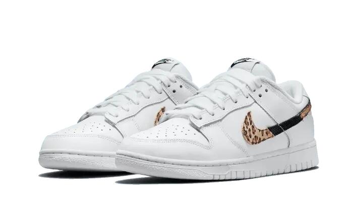 Zapatillas - bajas piel animal print - Dunk Low - blanco 2/3