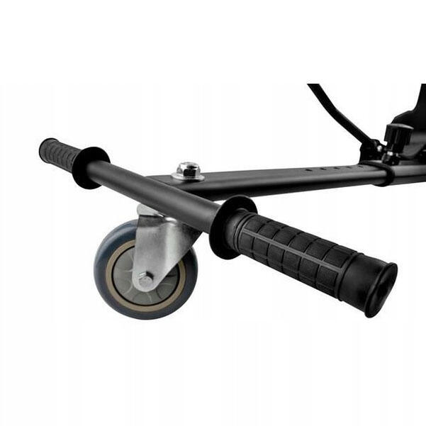Scaun pentru hoverboard, Hoverkart, reglabil, negru, greutate maxima 130 kg