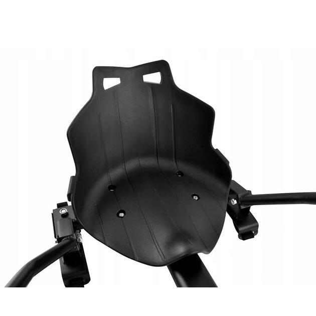 Scaun pentru hoverboard, Hoverkart, reglabil, negru, greutate maxima 130 kg
