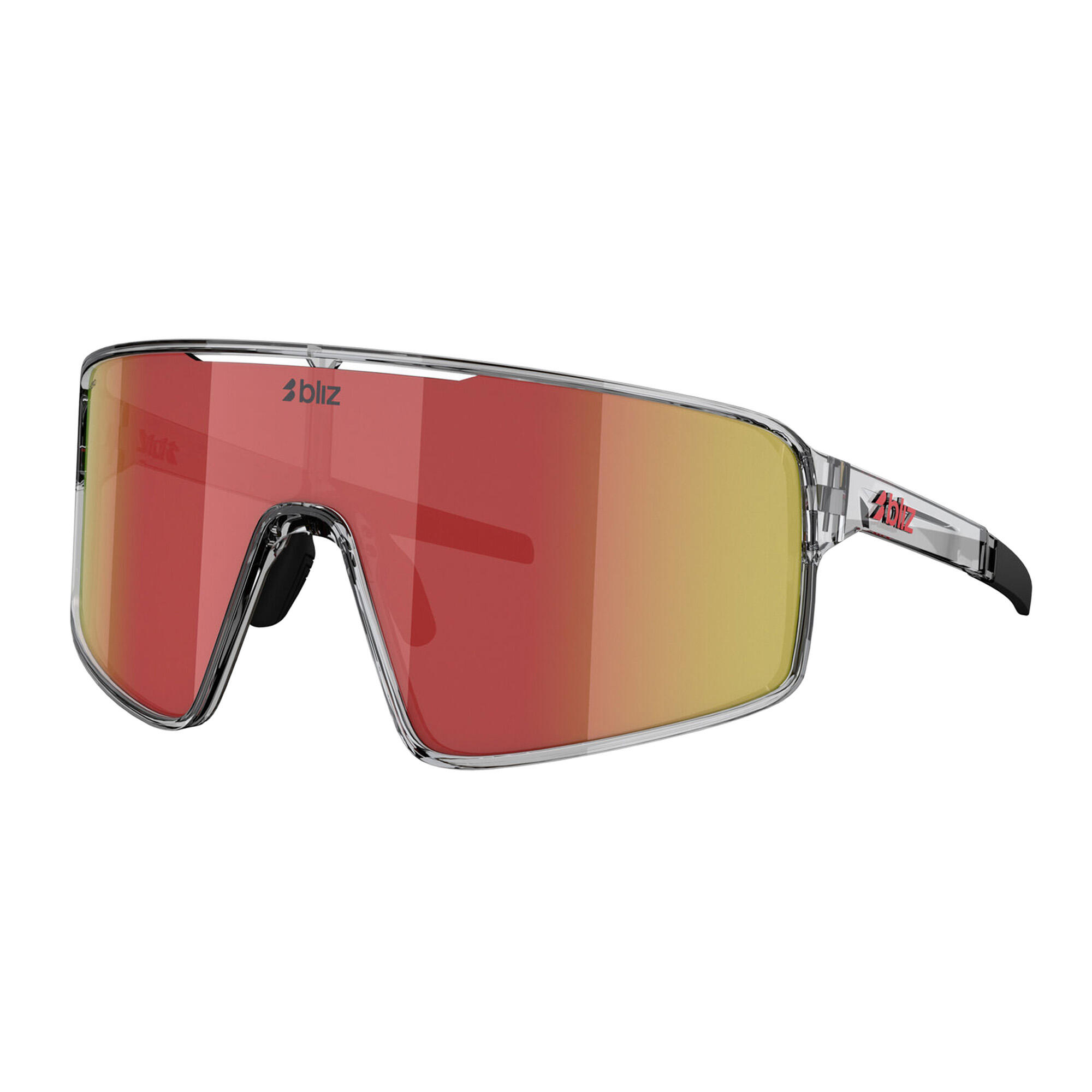 Unisex-Brille Bliz P001 XL Grau Transparent/Rot 6/6