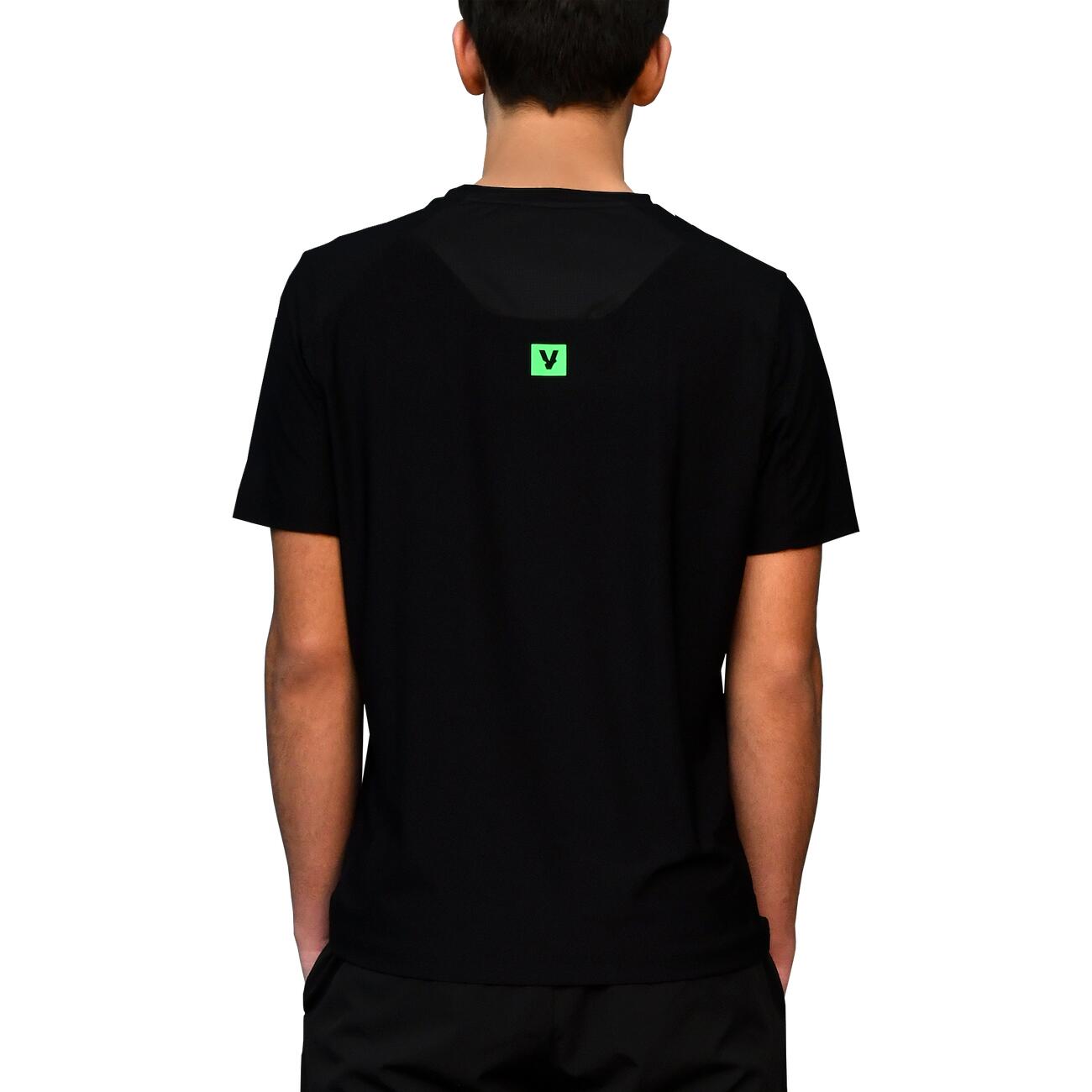 Camiseta de pádel Performance Negro & Verde 3/3