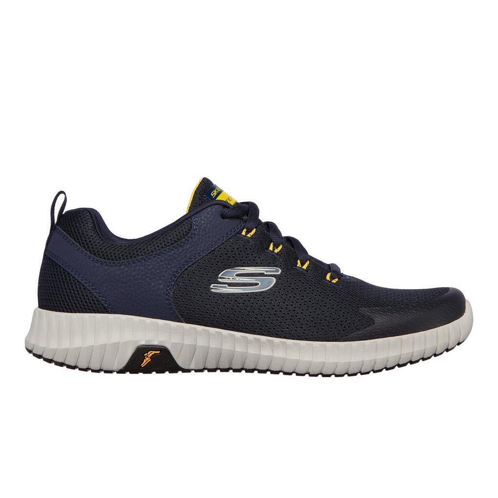 Mens Elite Flex Prime Take Over Trainers (Navy/Yellow) 3/5