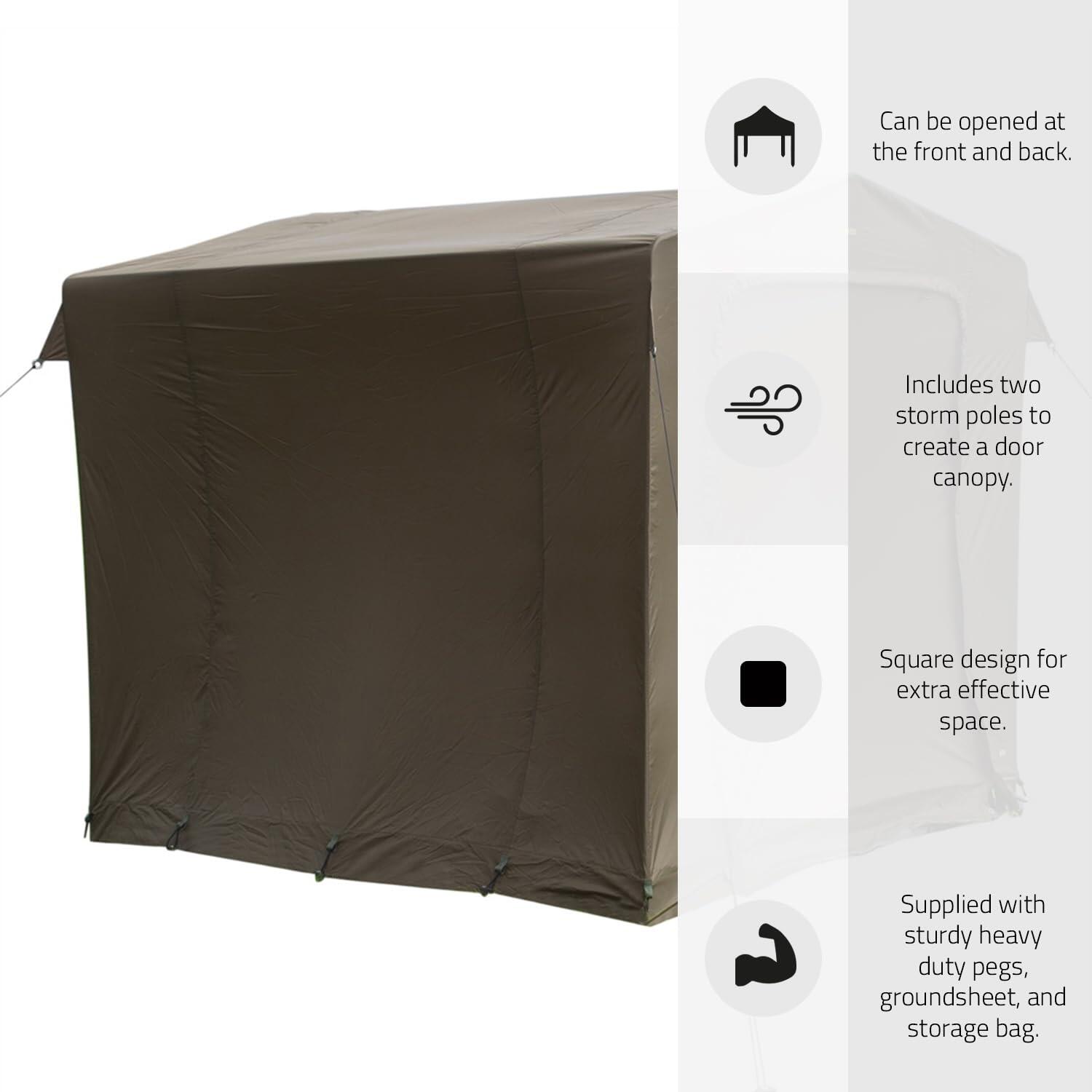 Tienda carpa Camp House 250x210x220 cm verde 7/7