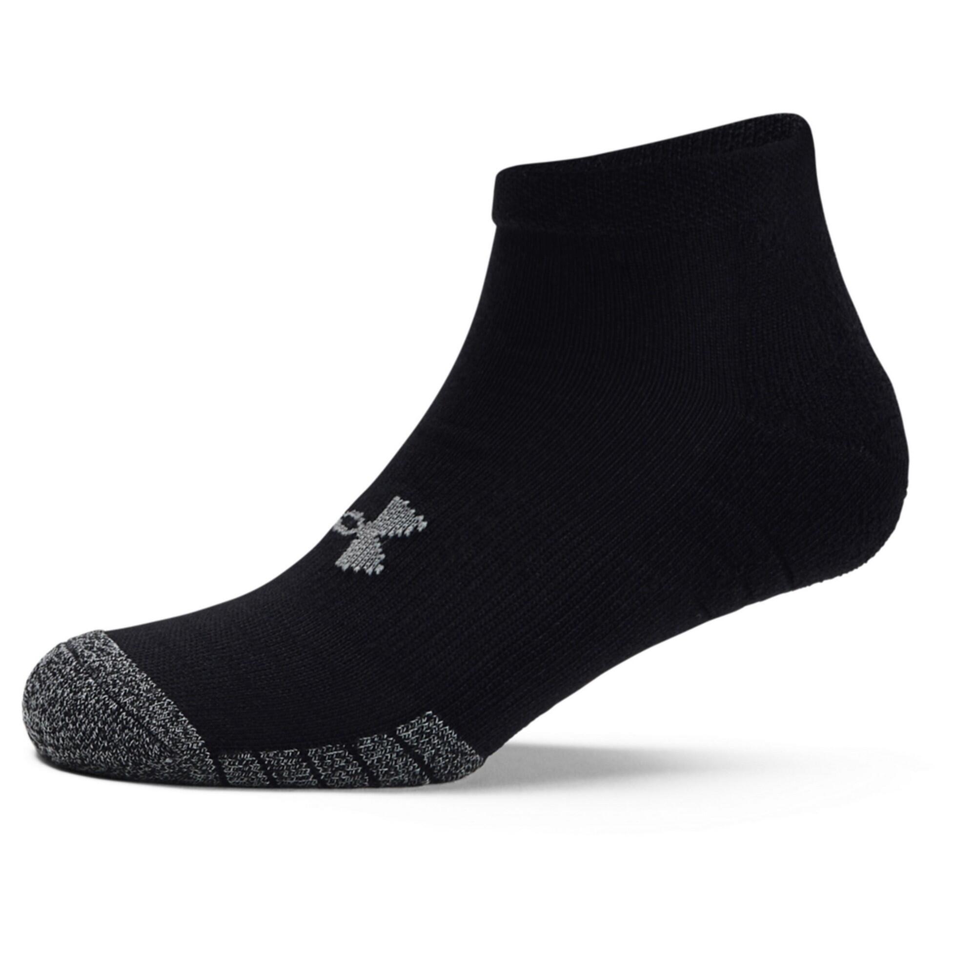 Mens HeatGear Socks (Black/Steel Grey) 3/3